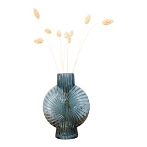 Glas Vase - Blå H20 cm
