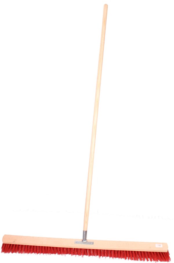 Galax  -  Kost/Gadekost, bredde 100 cm, røde nylonhår, længde 160 cm
