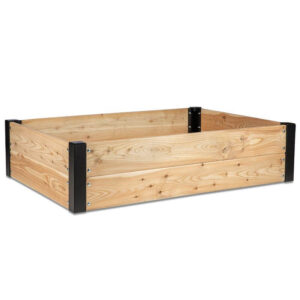 BALDER Højbed lærketræ H: 32 - Rektangulær 52x72 cm