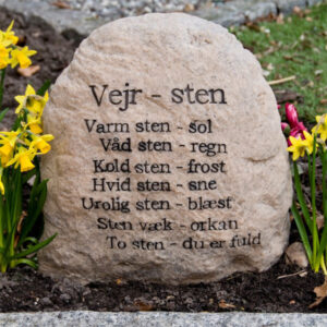 Sjov vejrsten - Letvægt