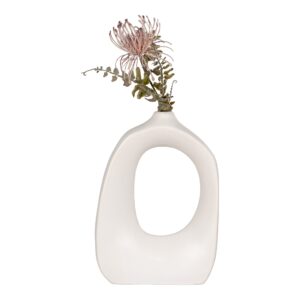 Keramik Vase - Hvid H27,5 cm