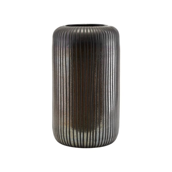 House Doctor - Vase, Utla, Sort/Brun H30 x Ø16,7 cm
