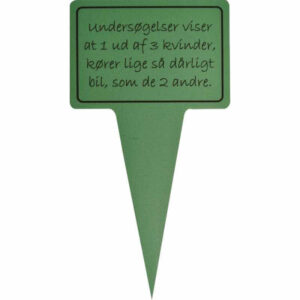 Sjovt planteskilt - undersøgelser viser